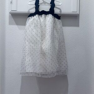 Zara Kids Dress - White with Black Accents